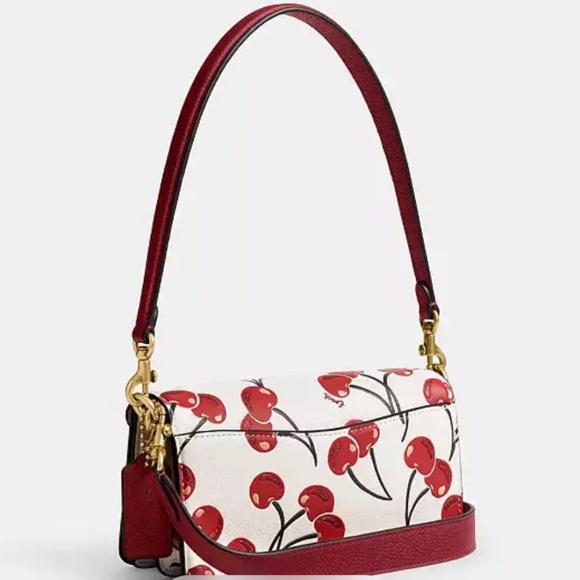 Authentic Coach Shoulder Cherry 🍒 Tabby - Picture 2 of 4